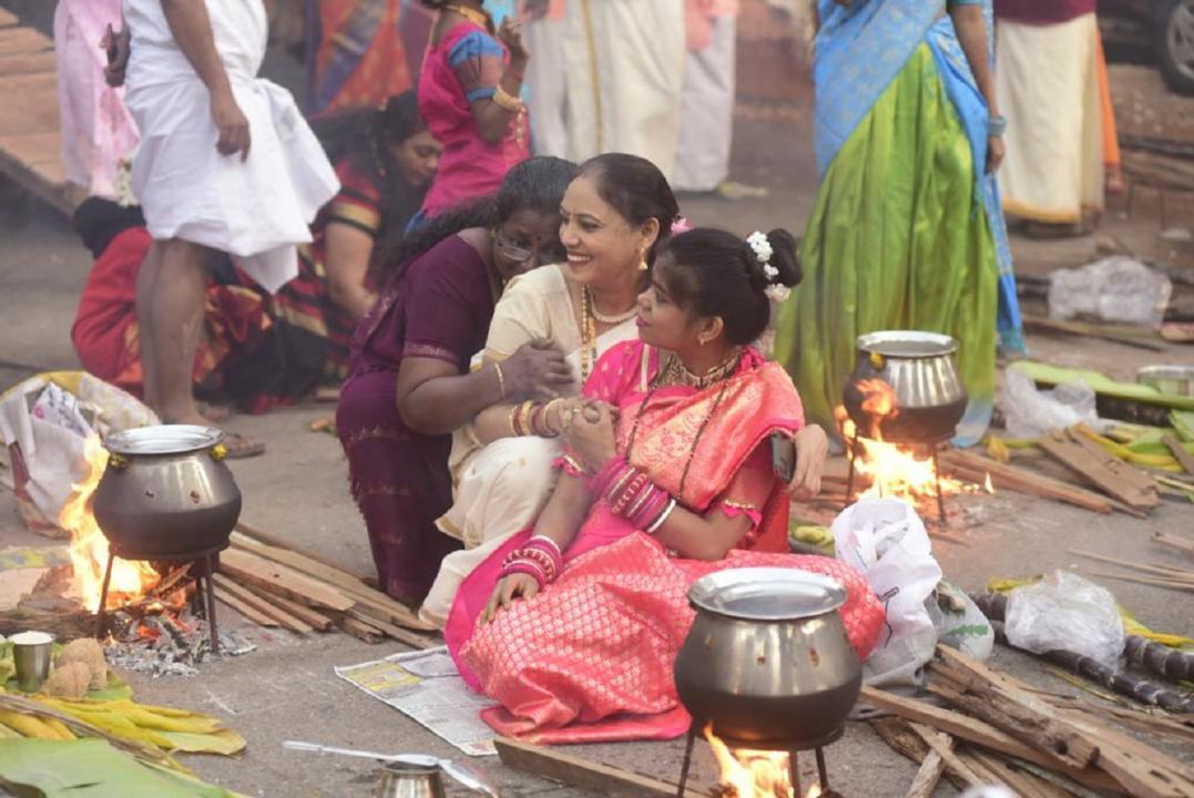 Pongal Celebrations In Mumbai's Dharavi. (Pic/Atul Kamble)